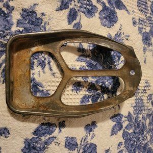 Vtg 1950's Stamped Steel Clothing Iron Trivet/Stand (No Markings)